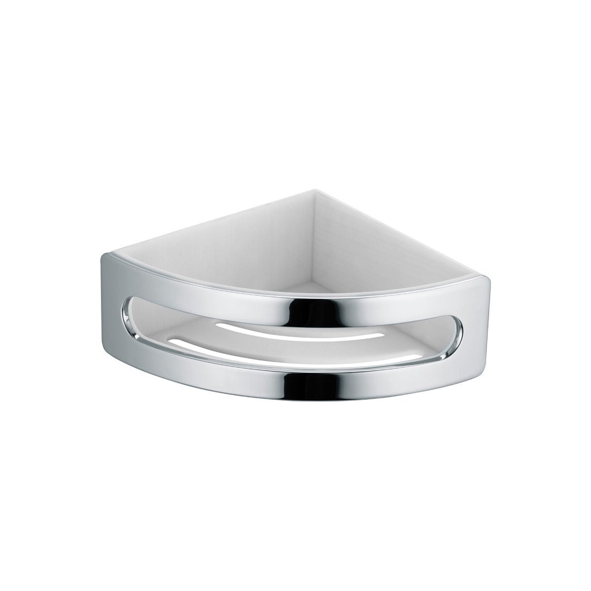 Corner shower basket